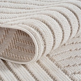 Dywan nowoczesny 3D Helix Geometria kremowy 240 cm x 340 cm