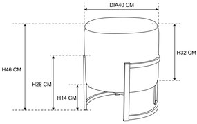 Grafitowa welurowa pufa ze schowkiem M5-F65