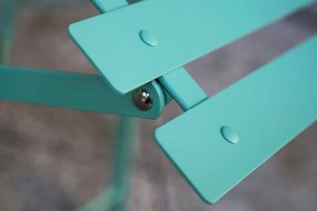 Składane krzesło restauracyjne zewnętrzne Semplici, miętowe