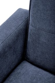 Sofa rozkładana CORNELIUS niebieska HALMAR