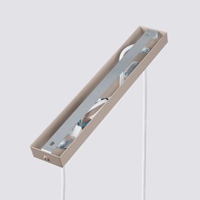 Lampa wisząca KARBON 2 taupe ryflowana SOLLUX  LIGHTING