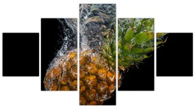 Obraz ananasa w wodzie (125x70 cm)