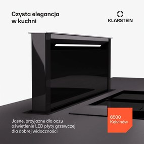 Klarstein Royal Flush 80cm 714m³/h Okap Blatowy Czarny