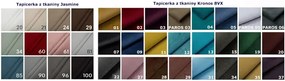 Łóżko kontynentalne Lexi 200x200 - 36 kolorów