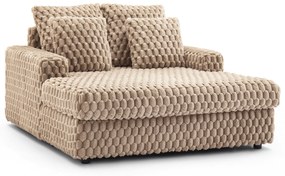Fotel Wypoczynkowy Sofa KOBEL Brązowy Pluszowy Nowoczesny