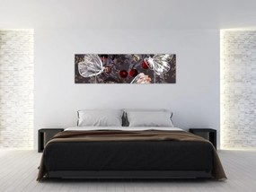 Obraz motyli (170x50 cm)