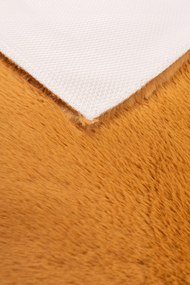 Dywanik Musztardowy 80x150 cm Antypoślizgowy Akcent do Sypialni i Salonu