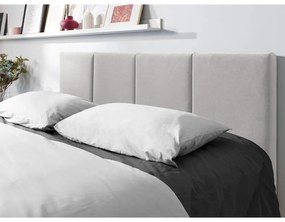 Jasnoszare tapicerowane łóżko dwuosobowe ze schowkiem ze stelażem 160x200 cm Juniper – Mazzini Beds