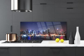 Panel nad blat kuchenny Panorama Metropolii O Zmierzchu