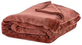 Ceglasta narzuta z mikropluszu 220x240 cm Plaid – Tiseco Home Studio