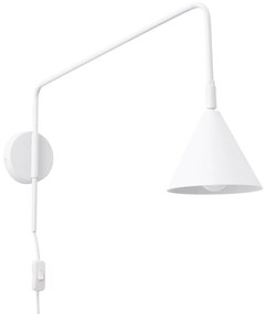 Biały kinkiet do kontaktu Zylo – Sollux