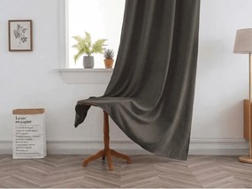 Zasłona TAVIO 140x250 cm, szarobrązowy Zawieszanie: Taśma z wiązaniami