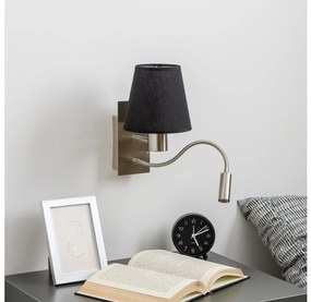 Brilagi - LED Kinkiet NUBILA 1xE27/25W/230V + LED/3W chrom/czarny