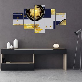 Obraz - Złote koła (125x70 cm)