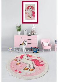 Dziecięcy dywan antypoślizgowy Conceptum Hypnose Poni, ø 140 cm