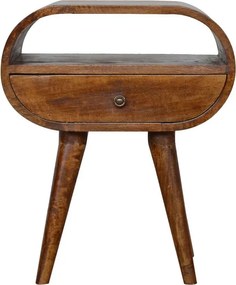 Artisan Furniture Solid Wood Łóżko Chestnut Circular Open