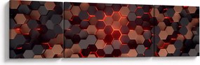 Obraz - Futurystyczna abstrakcja (170x50 cm)