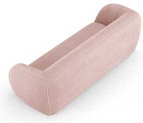 Jasnoróżowa sofa z materiału bouclé 230 cm Essen – Cosmopolitan Design