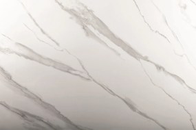 Stół glamour z ceramicznym blatem i złotą podstawą Hermes