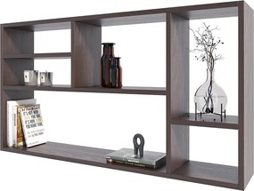 Nowoczesna Półka Z 6 Przegródkami Wenge N0-R81