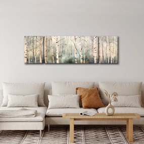 Obraz - Rysowanie wzoru lasu (170x50 cm)