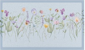 Wycieraczka z PVC 40x70 cm Blue Wild Flowers – Artsy Doormats