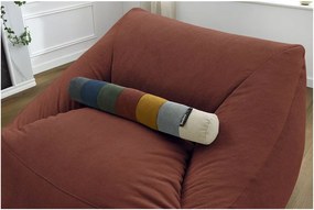 Pomarańczowy sztruksowy worek do siedzenia Lilibet – Bobochic Paris