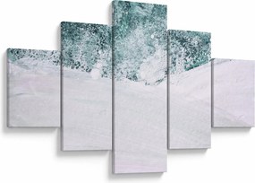 Obraz - Turkusowa abstrakcja (125x70 cm)