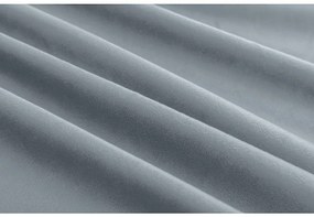 Zasłona zaciemniająca VELVET szaro-niebieska 140x250 cm (2 szt.), kółka metalowe