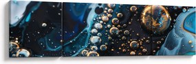 Obraz - Krople atramentu (170x50 cm)