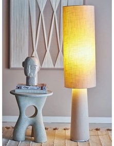 Lampa stojąca w naturalnym kolorze z tekstylnym kloszem (wysokość 120 cm) Emmie – Bloomingville