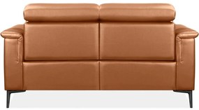 Brązowa sofa z imitacji skóry 160 cm Lund – Støraa