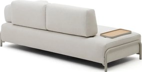 Beżowa sofa modułowa z tkaniny szenilowej 232 cm Compo – Kave Home