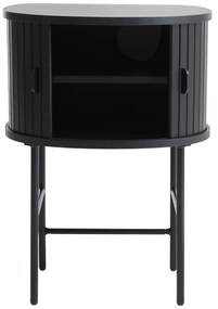 Czarna szafka nocna Nola – Unique Furniture