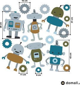 Naklejki na ścianę - Roboty I.