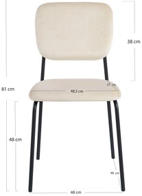 Krzeso Selin z czarnego aksamitu