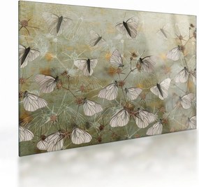 Obraz na szkle - Vintage motyle (70x50 cm)