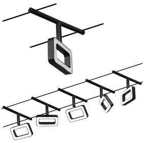 Paulmann 94485 - ZESTAW 5xLED/4,8W Oświetlenie punktowe FRAME 230V czarne