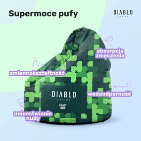 Pufa dla dziecka Diablo Chairs, zielona Craft Edition