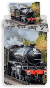 Bawełniana pościel dziecięca jednoosobowa 140x200 cm Train – Jerry Fabrics