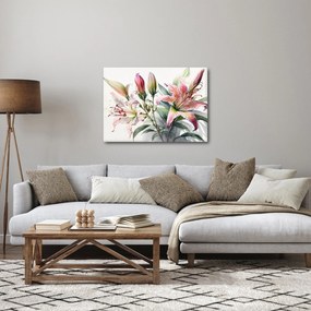 Obraz - Lilie, ilustracje (70x50 cm)