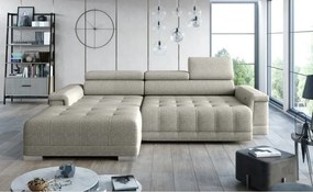 Narożnik CAMPO S z elektryczną regulacją siedziska Lewostronny w tkaninie MEMPHIS 04 WERSAL