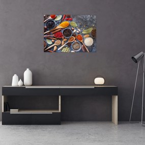 Obraz na szkle - Przyprawy (70x50 cm)