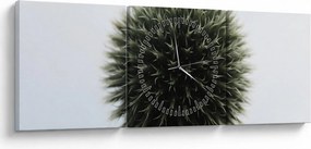 Obraz kuli kwiatowej (z zegarem) (90x30 cm)