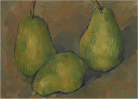 Obraz - Paul Cézanne, Three Pears, reprodukcje (70x50 cm)