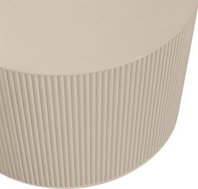 Beżowy okrągły stolik ø 60 cm Sanne – WOOOD