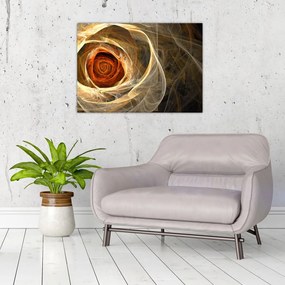 Obraz - Róża w artystycznym duchu (70x50 cm)