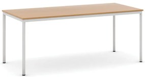 Stół jadalniany, 180x80 cm, szara podstawa, buk
