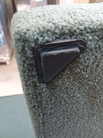 PROMOCJA Rozkładany dwustronny narożnik w kształcie L SMART BOUCLE 232x143 cm, ciemnozielony II gatunek