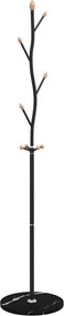 Metalowy czarny stojący wieszak na ubrania - Caden 5X